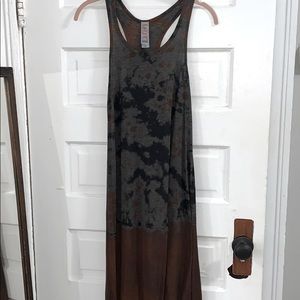 Neutral Tie Dye Racerback Maxi